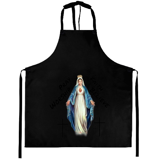 Virgin mary Aprons