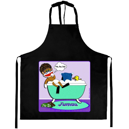 Jumau the Sock Monkey Aprons