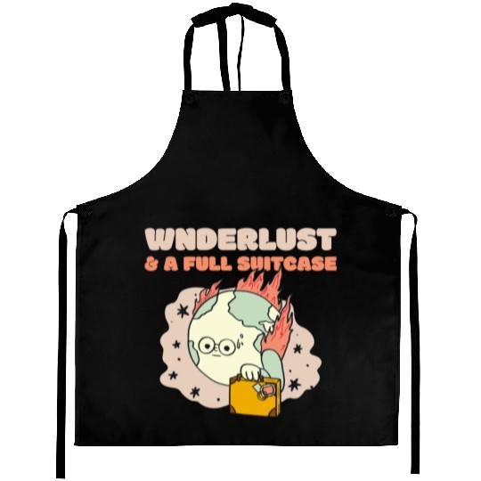 Wanderlust a full suitcase Aprons