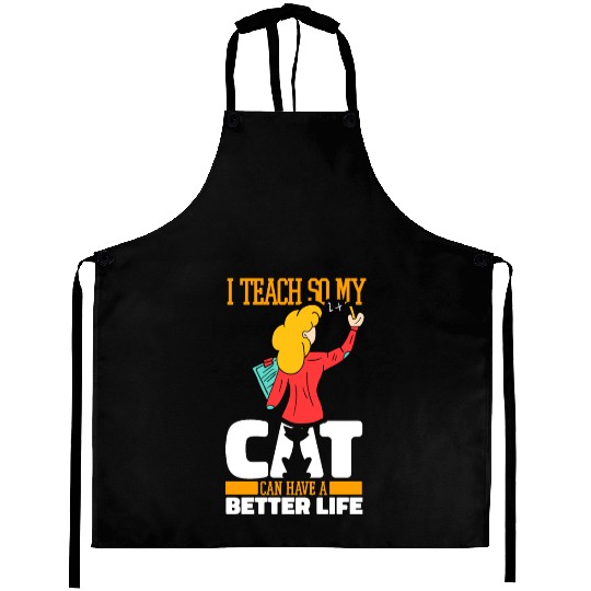 Daycare Teacher Cat Aprons