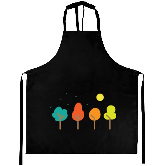 Comic Trees Nature Forests Leaves Environment Aprons