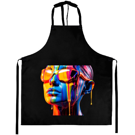 Women Colorful Sunglasses Aprons