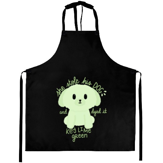 Key Lime Green Dog Aprons