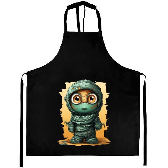 Halloween Spooky Cartoon Mummy Aprons