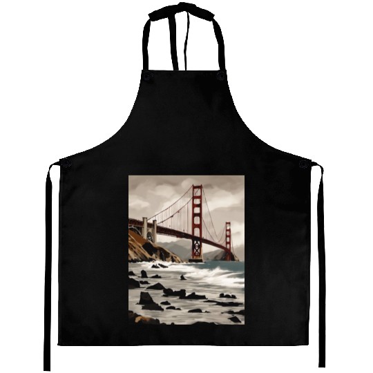 Golden Gate Bridge California Aprons, Golden Gate