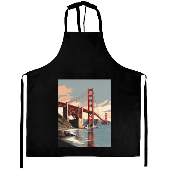 Golden Gate Bridge California Aprons, Golden Gate
