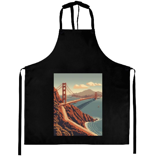 Golden Gate Bridge California Aprons, Golden Gate