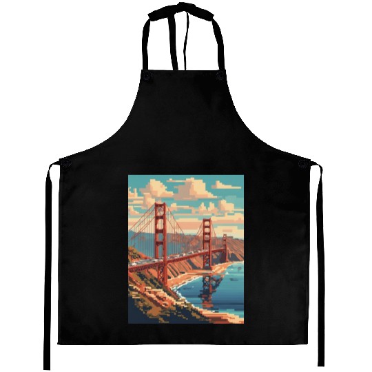 Golden Gate Bridge California Aprons Aprons, Golden