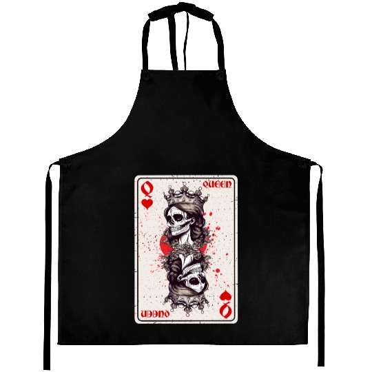 Queen of Hearts Card Game Horror Heart Queen Aprons