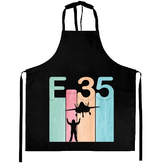 F35 Vintage Air Force Fighter Jets Aprons