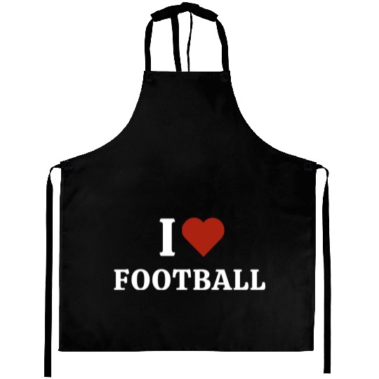 I Love Football Aprons