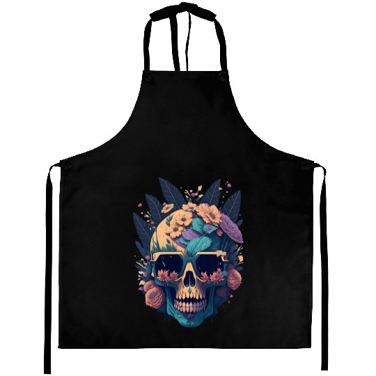 Floral Skull | C18 Aprons