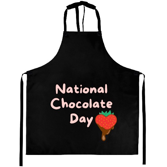 Happy national chocolate day Aprons