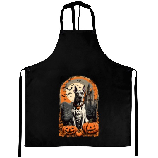 Ghoulishly Great Dane Aprons