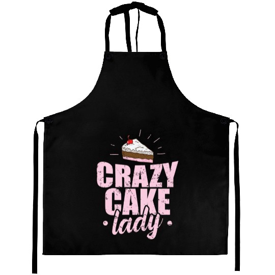 Crazy Cake Lady Pastry Chef Cake Aprons