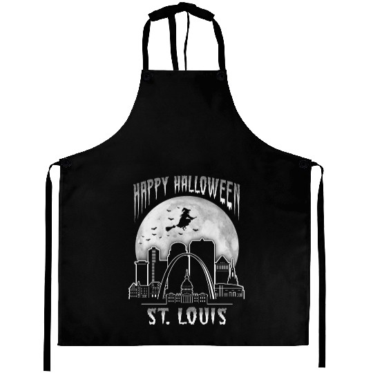 St. Louis Missouri Happy Halloween Aprons