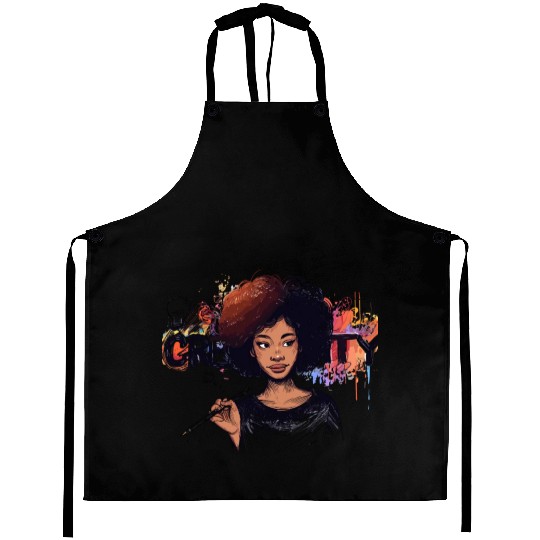 Creative Artist Portrait Aprons