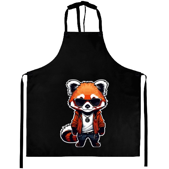 Chibi Red Panda Aprons