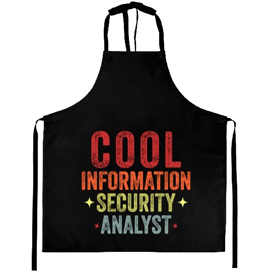 Funny Cool Information Security Data Analyst Vinta Aprons