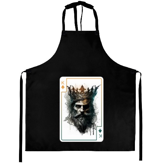 King Spades Halloween Creepy Gothic Poker Aprons