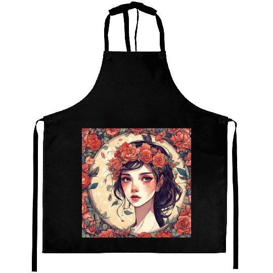 pretty girl Aprons