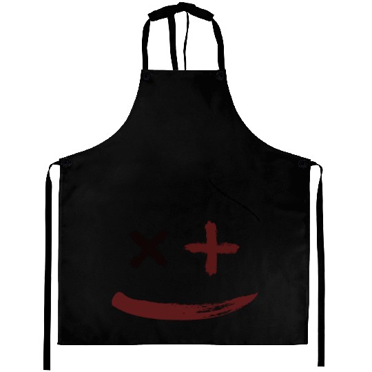 White and Black Smile Confuse Aprons Template 2