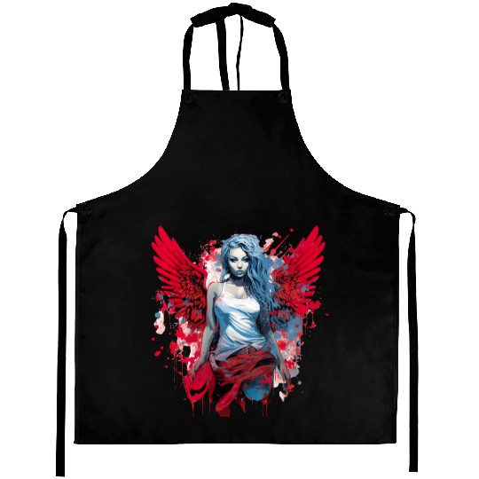 Woman with Angel Wings Angel Esoteric Wings Aprons