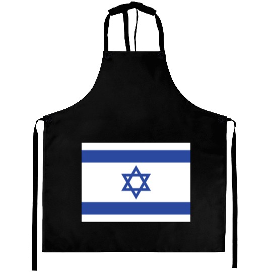 Israeli Flag with Star of David Design Aprons
