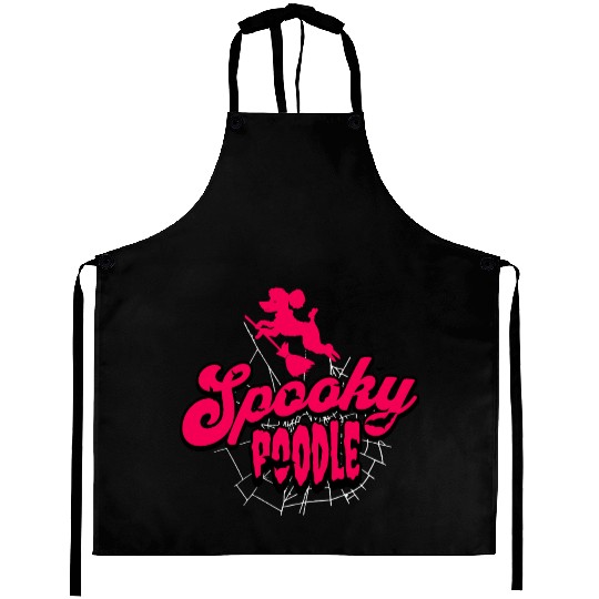 Poodle Halloween costume Aprons spooky poodle