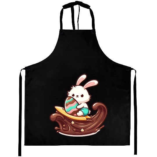 Easter Bunny Surfboard Chocolaty Waves Aprons