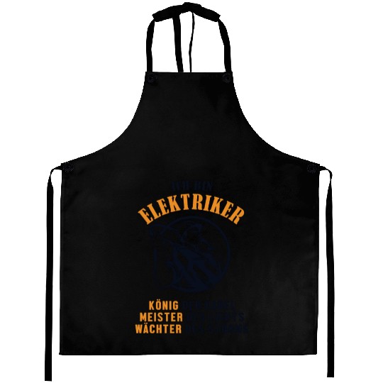 Ich bin Elektriker Wiremen Powerline Technician Aprons