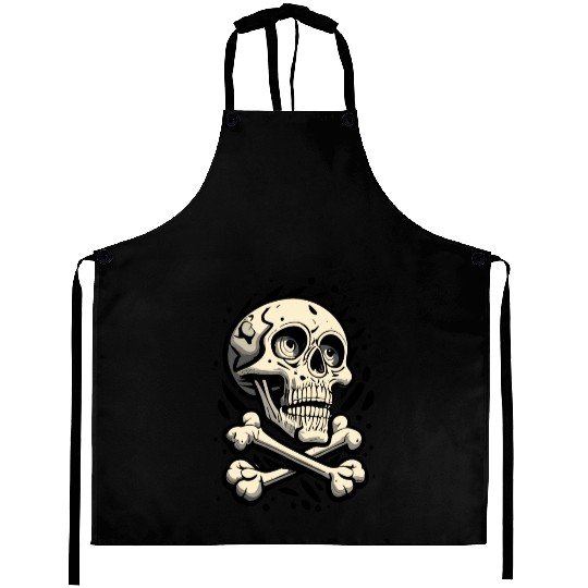 Cartoon Skull Aprons
