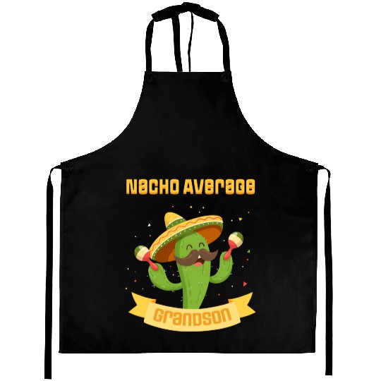 Nacho Average Grandson Mexican Guitar Aprons