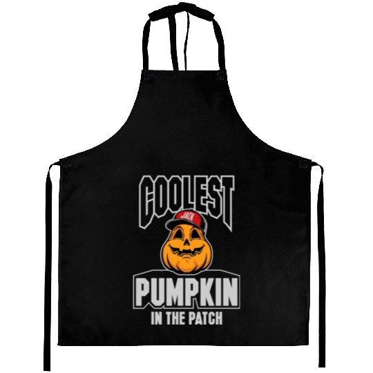 JACK-O-LANTERN IS THE COOLEST ON THE PUMPKIN PATCH Aprons