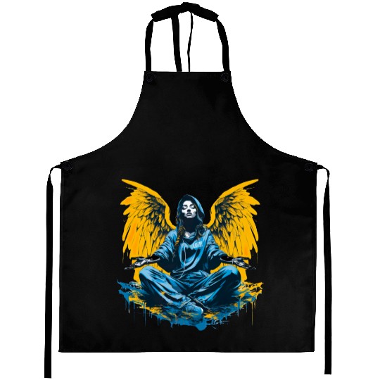 Woman with Angel Wings Angel Esoteric Wings Aprons