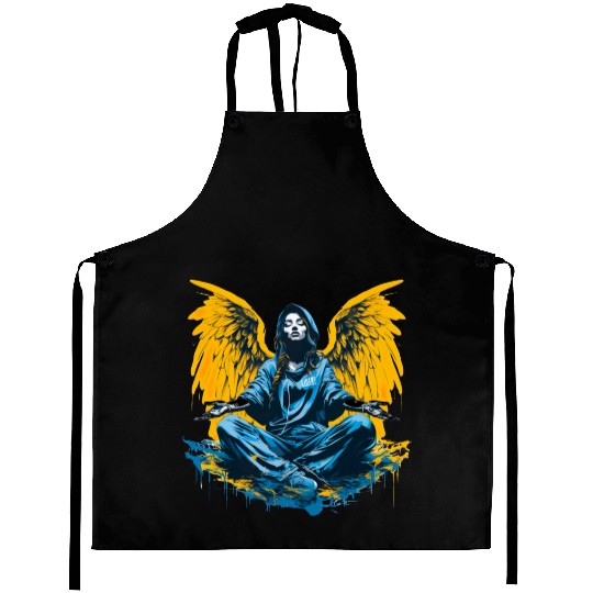 Woman with Angel Wings Angel Esoteric Wings Aprons