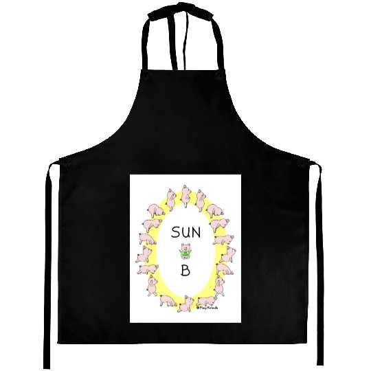 Piggy Sun Salutation B Aprons