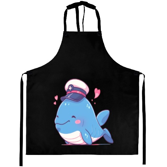 Whale Sailor Cap Boat Captain Cap Boating Whale Aprons