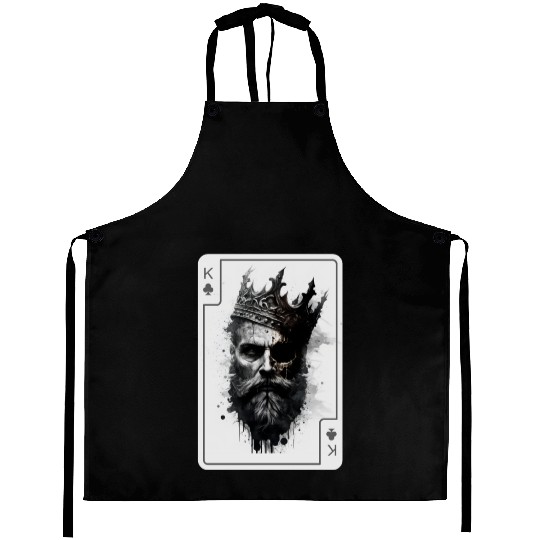 King Gothic Poker Card Game Horror Creepy Aprons