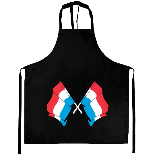Two flags of Luxembourg Aprons