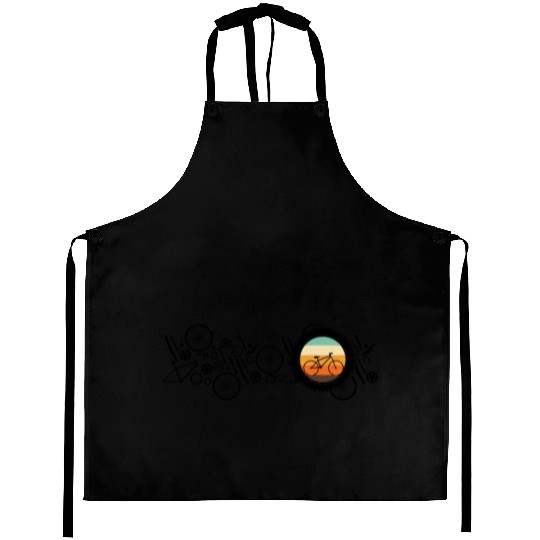 Bicycle Cycling Cyclist Bike Elements Retro Aprons