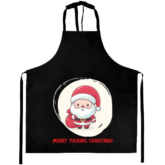 Cute Bad Santa Aprons