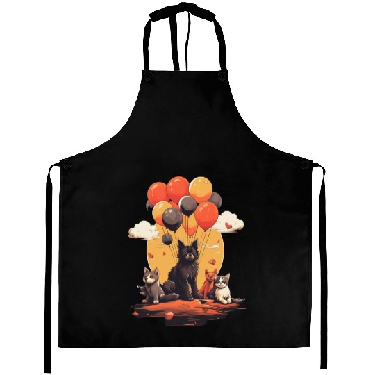 Cats, Dogs & Balloons Aprons