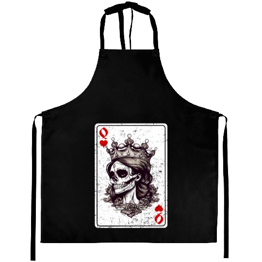 Queen of Hearts Card Game Horror Heart Queen Aprons