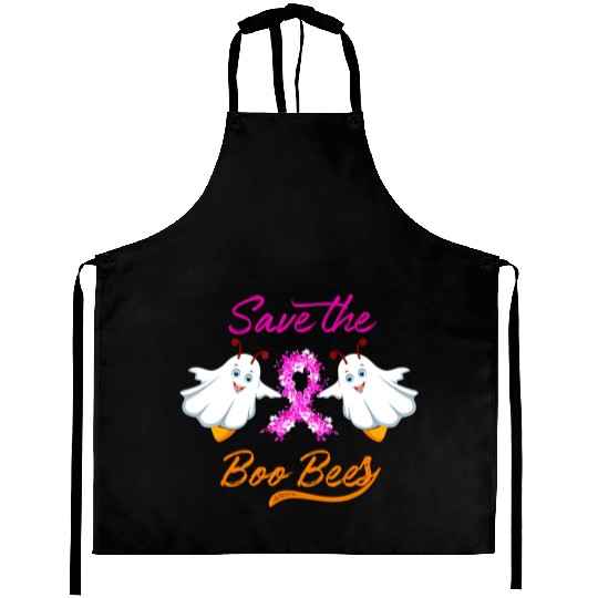 Breast Cancer Halloween Save The Boo Bees Aprons