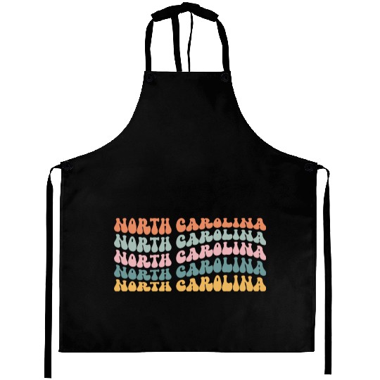 North Carolina State North Carolinian Pride Groovy Aprons