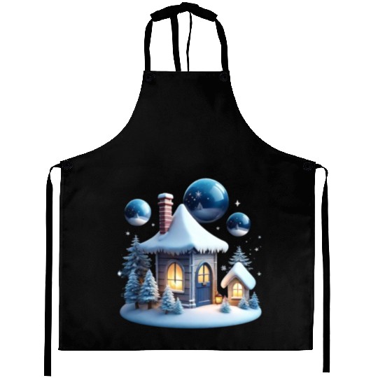 Christmas Elements 3D Magical cute Isolated Aprons