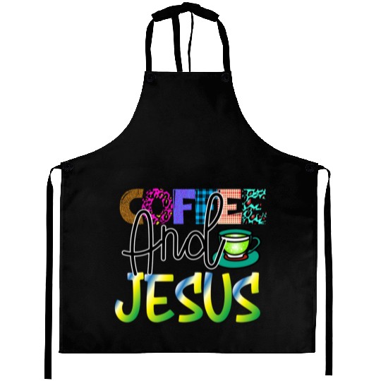 Coffee And Jesus Aprons