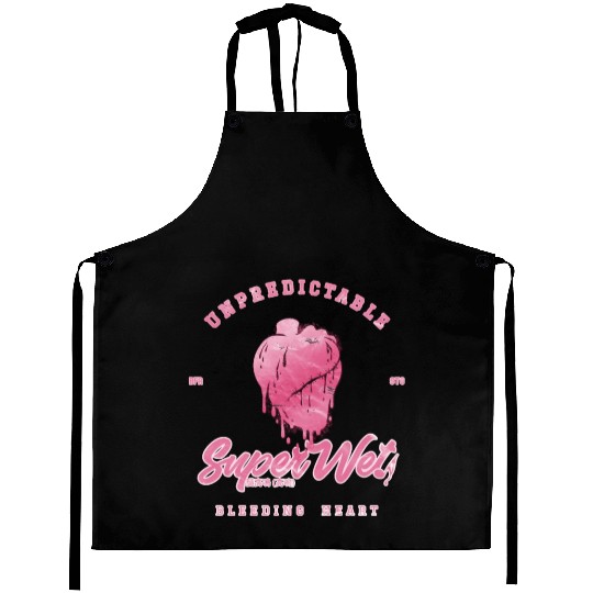 Unpredictable bleeding heart (pale style) Aprons