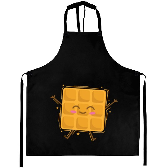 funny Waffle Pastry Baker Dough Aprons